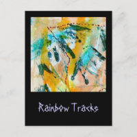 Rainbow Tracks Postcard von Janz