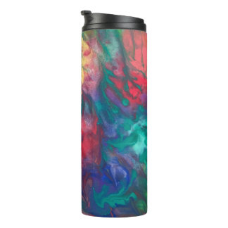 Rainbow Travel Mug Colorful Therbler Tumbler Boho Thermosbecher