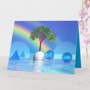 Rainbow Tree Card Karte