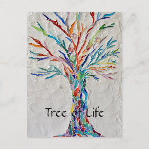 Rainbow Tree of Life Postkarte
