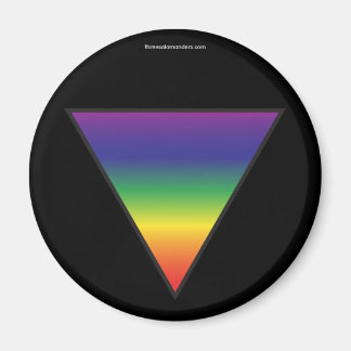 Rainbow Triangle Magnet - Schwarzer Hintergrund