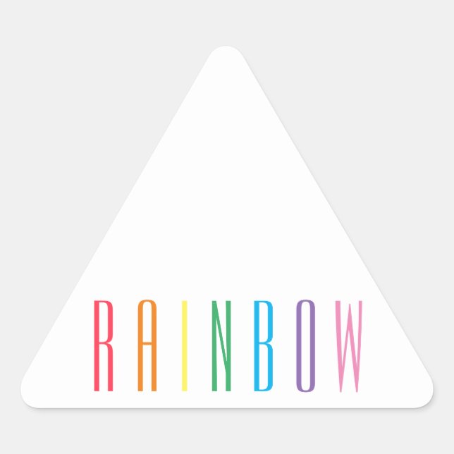 RAINBOW Triangle Stickers (Vorderseite)