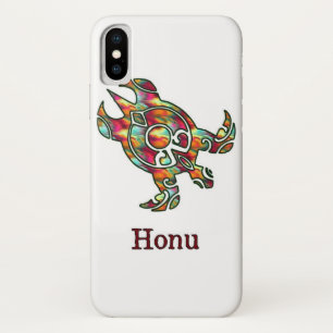 Rainbow Tribal Sea Turtle on White Case-Mate iPhone Hülle