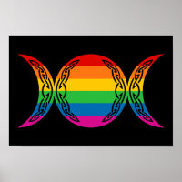 Rainbow Triple Goddess Symbol