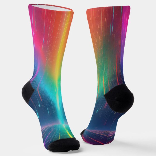 Rainbow Tropfen Trip Socken (Gewinkelt)