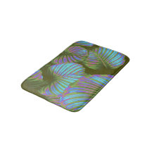 Rainbow Tropical Blätter Bath Mat