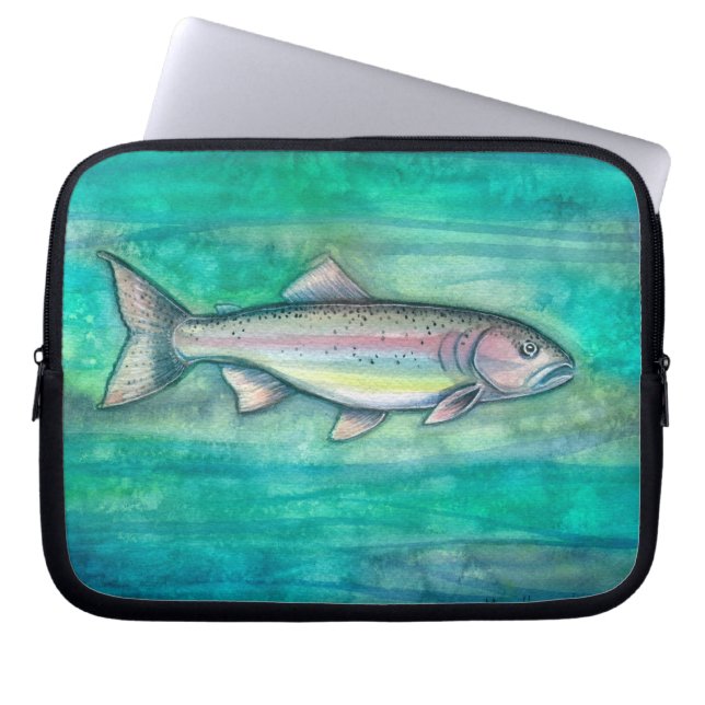 Rainbow Trout Art Laptopschutzhülle (Vorderseite)