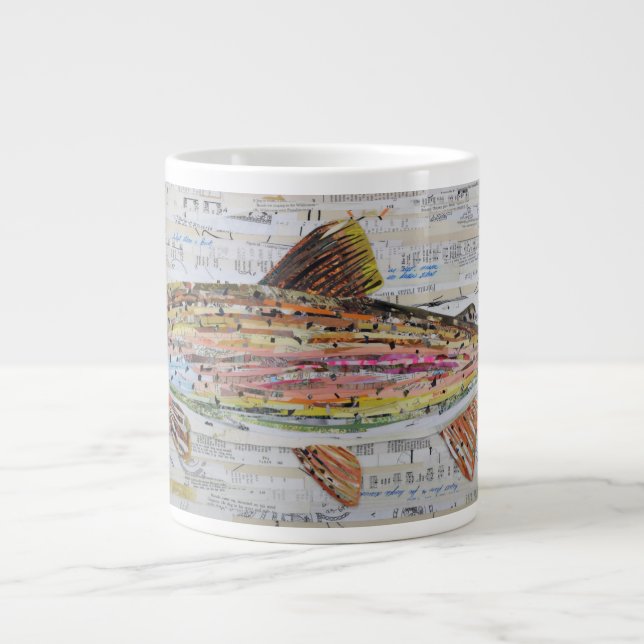 Rainbow Trout Collage Coffee Tasse von C.E.Weiß (Vorderseite)
