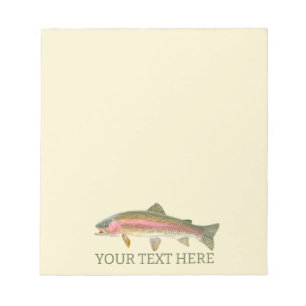 Rainbow Trout Fly Fishing Notizblock