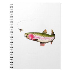 Rainbow Trout Fly Fishing Notizblock