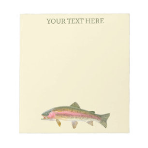 Rainbow Trout Fly Fishing Notizblock