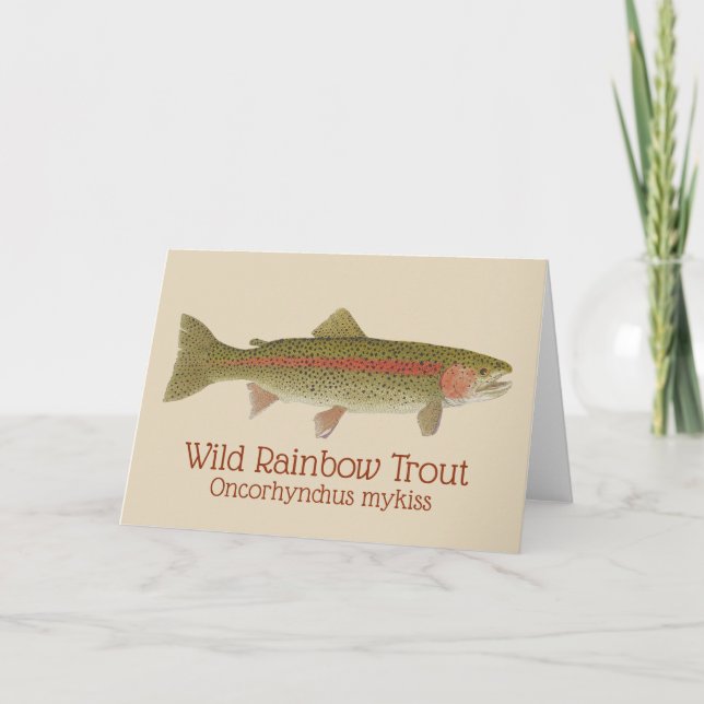 Rainbow Trout Greve Card Karte (Vorderseite)
