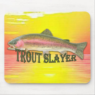 Rainbow Trout Slayer Sunset Mousepad