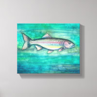 Rainbow Trout Wall Art Leinwand