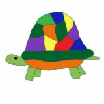 Rainbow Turtle Skulptur Freistehende Fotoskulptur<br><div class="desc">Ein fröhliches Reptil mit einer großen,  farbenfrohen Muschel!</div>