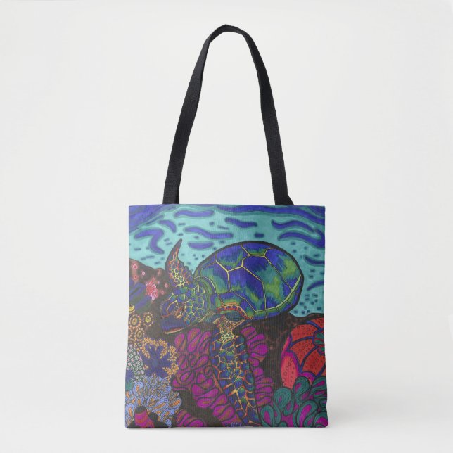 Rainbow Turtle Tasche (Vorderseite)