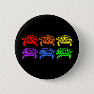 Rainbow Turtles Button