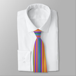 Rainbow Tutti Fruiti Striped Necktie Krawatte