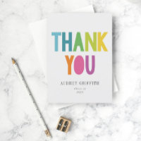 Rainbow Type Grad 2022 Postkarte