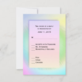 Rainbow UAWG with Entree Choice RSVP Karte