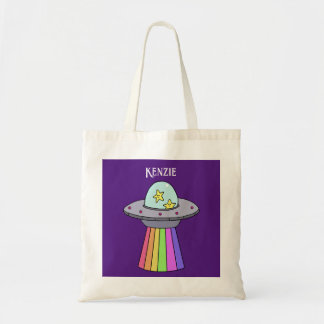 Rainbow UFO Personalisiert Tote Bag Tragetasche