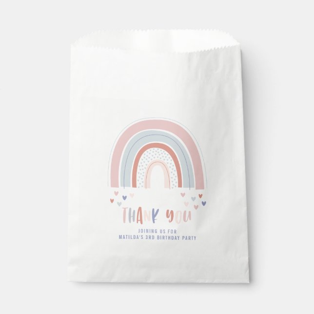 Rainbow und Herzlichen Dank Geschenktütchen (Vorderseite)