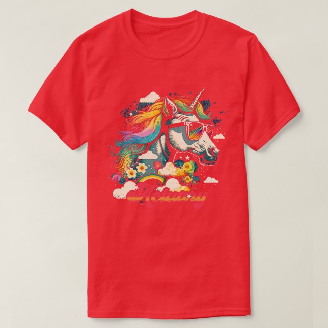 Rainbow Unicorary Actuary T-Shirt (Design vorne)