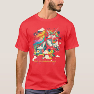 Rainbow Unicorary Actuary T-Shirt