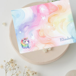 Rainbow Unicordesign mit Individuelle Name Post-it Klebezettel