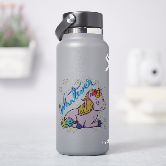 Rainbow Unicorn Aufkleber (HydroFlask)