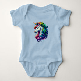 Rainbow Unicorn Baby Suite Baby Strampler