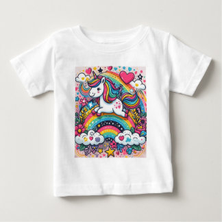 Rainbow Unicorn Baby T-shirt