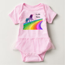 Rainbow Unicorn - Baby tutu Bodysuit