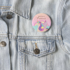 Rainbow Unicorn Button