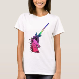 Rainbow Unicorn Cameo Emblem Long Sleeve T-Shirt