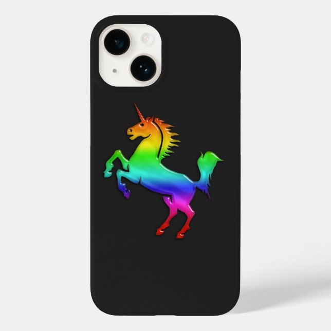 Rainbow Unicorn Case-Mate iPhone Hülle (Rückseite)