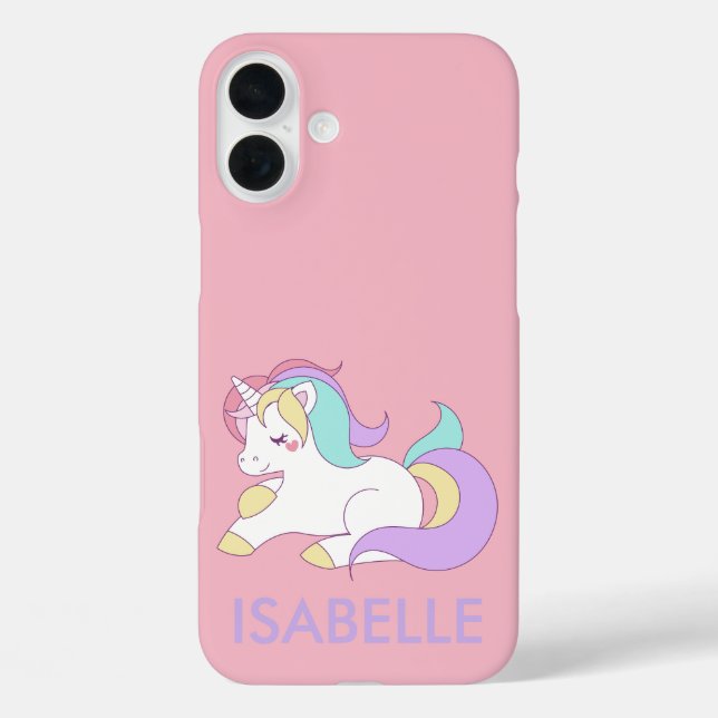 Rainbow Unicorn Case-Mate iPhone Hülle (Rückseite)