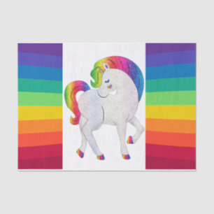 Rainbow Unicorn Decoupage Tissue Paper Seidenpapier