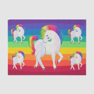 Rainbow Unicorn Decoupage Tissue Paper Seidenpapier