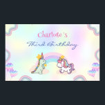 Rainbow Unicorn & Dinosaur Friends Birthday Party Poster<br><div class="desc">Rainbow Unicorn & Dinosaur Friends Birthday Party</div>