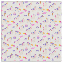 Rainbow Unicorn Dreams Fabric Stoff