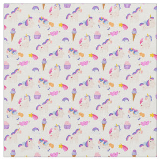 Rainbow Unicorn Dreams Fabric Stoff
