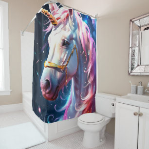 Rainbow Unicorn Duschvorhang