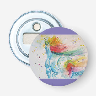 Rainbow Unicorn Einhorn Kunst Flaschenöffner