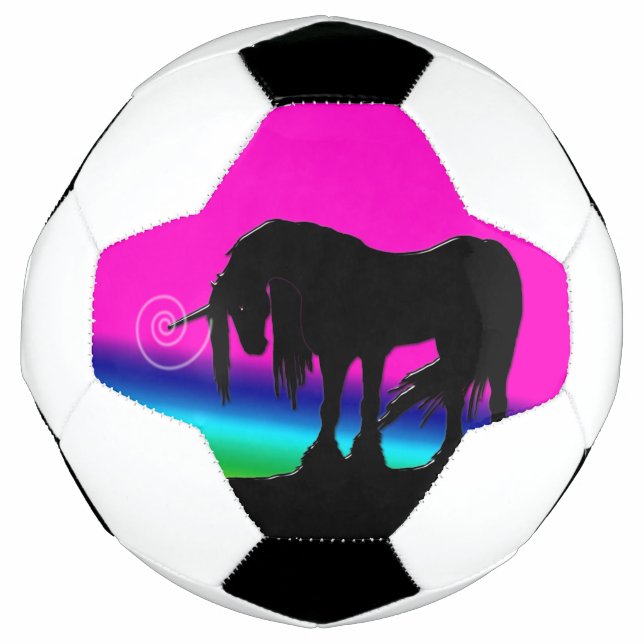 Rainbow Unicorn Fußball (Vorderseite)