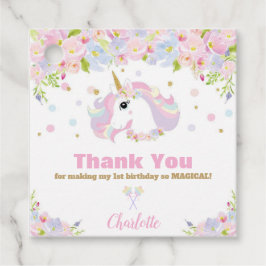 Rainbow Unicorn Geburtstag Vielen Dank für Ihre Un Geschenkanhänger