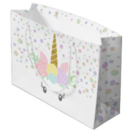 Rainbow Unicorn Girl Baby Dusche Große Geschenktüte