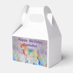 Rainbow Unicorn Girls Birthday Cake Fee Box Geschenkschachtel