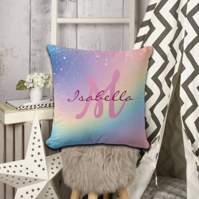 Rainbow Unicorn Glitzer Kissen (Von Creator hochgeladen)