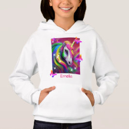 Rainbow Unicorn Head Hoodie